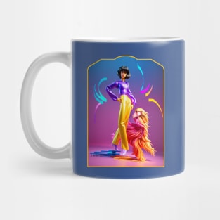 Runway Model with Afghan Hound Mug